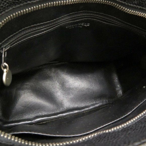CHANEL Reissue Tote Caviar Skin Black 7th Series Bag Coco Mark 0212 - Picture 7 of 11